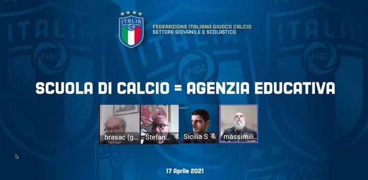 Webinar con le Scuole Calcio Èlite siciliane alla presenza dei rappresentanti dei genitori