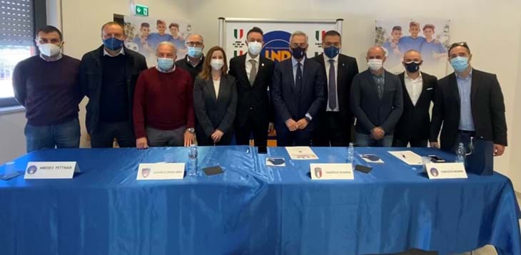 Il Presidente Gabriele Gravina in visita in Abruzzo