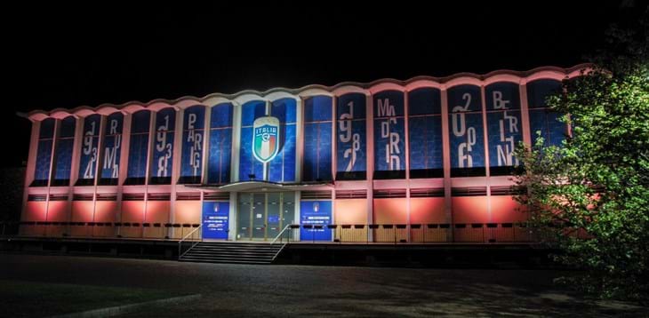L’auditorium di Coverciano si è illuminato di granata per ricordare il Grande Torino