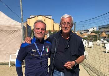 Visita a sorpresa di Marcello Lippi al raduno Azzurro del beach soccer: “In bocca al lupo per la vostra avventura”