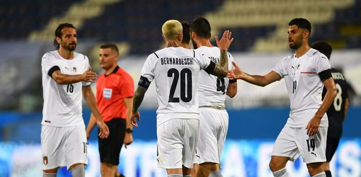 The Azzurri beat San Marino 7-0 in Cagliari