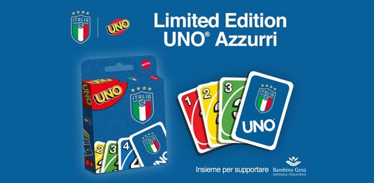 Arriva UNO Azzurri: l’edizione limitata di UNO dedicata alla Nazionale Italiana
