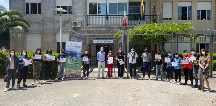 Attività scolastica: si è concluso il progetto integrato con la consegna degli attestati al Liceo Sportivo “Crispi” di Ribera