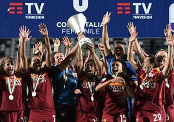 La Roma fa la storia: le giallorosse si aggiudicano il trofeo, battuto in finale il Milan ai rigori