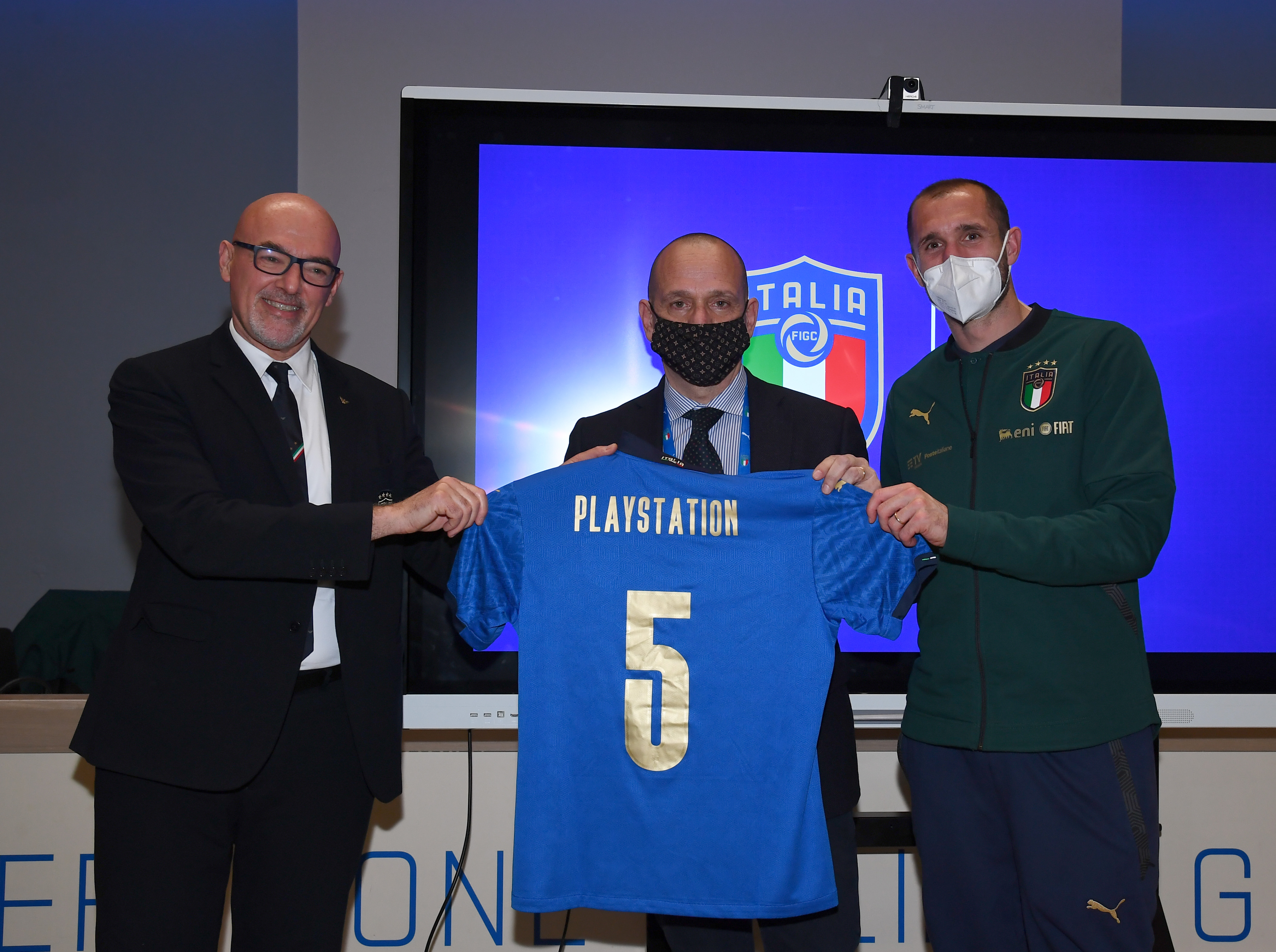 Italy Official Mens Football T Shirt Playstation FC 