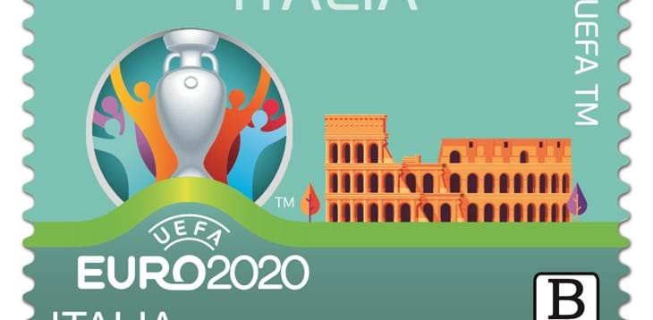 Emesso il francobollo celebrativo di UEFA EURO 2020