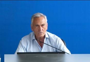Conferenza stampa Presidente Gravina da Casa Azzurri