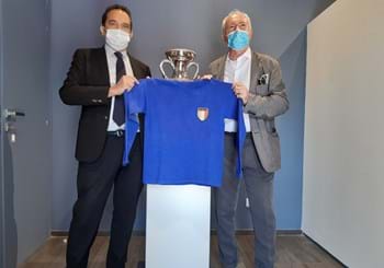 Nuovo ingresso al Museo del Calcio. Donata la maglia azzurra di Giacomo Bulgarelli   