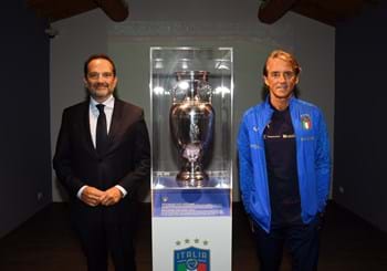 Mancini and Bonucci at the Football Museum