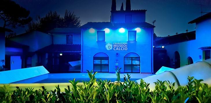 Il Museo del Calcio si colora di azzurro per la partita di oggi