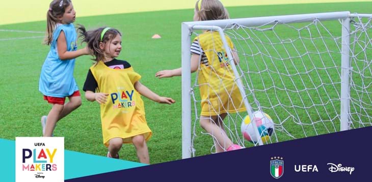 UEFA e Disney insieme alla FIGC per incoraggiare le bambine al calcio, in Calabria riparte il progetto Playmakers