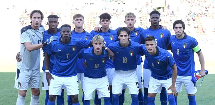 U21s in a friendly against Romania at the Stadio Benito Stirpe in Frosinone