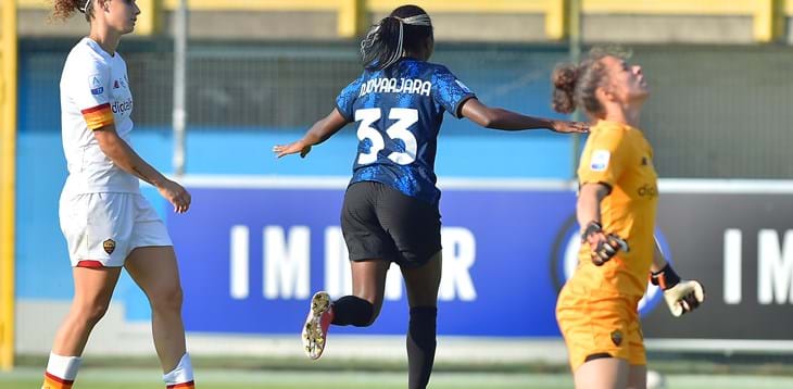 Grande colpo dell’Inter di Guarino: Ajara Nchout Njoya a segno nel finale, Roma sconfitta 1-0