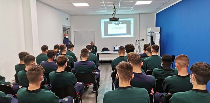 Progetto HatTrick V: incontro sul programma educativo antidoping con i ragazzi della Nazionale Under 17