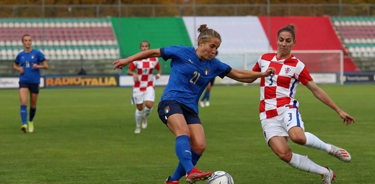 Valentina Cernoia voted by fans as the Best Azzurra from Italy v Croatia