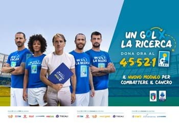 Gli Azzurri al fianco di Fondazione AIRC per fare gol contro il cancro