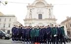 A L’Aquila la Nazionale italiana e quella francese insieme nella chiesa di Santa Maria del Suffragio devastata nel 2009 dal terremoto