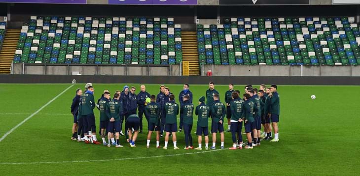 Azzurri in Belfast in search of direct qualification. Mancini: “We can’t be nervous”