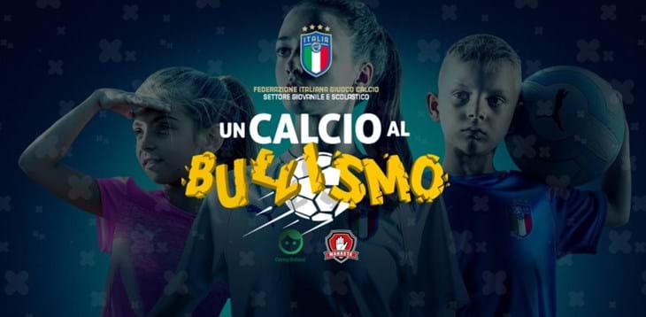 Un Calcio al Bullismo: aperte le iscrizioni al progetto promosso da FIGC-SGS, Convy School e Movimento Mabasta