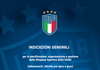 Pubblicato il nuovo Protocollo aggiornato per le attività del calcio dilettantistico e giovanile della nuova stagione 2021/2022