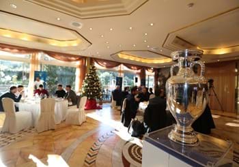 The Azzurri meet in the 'Notti Magiche' hotel to exchange Christmas greetings