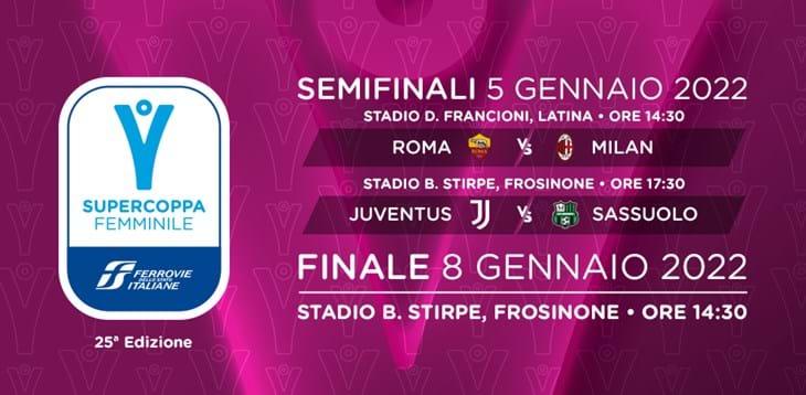Venerdì a Roma la conferenza stampa di presentazione della Supercoppa Ferrovie dello Stato Italiane