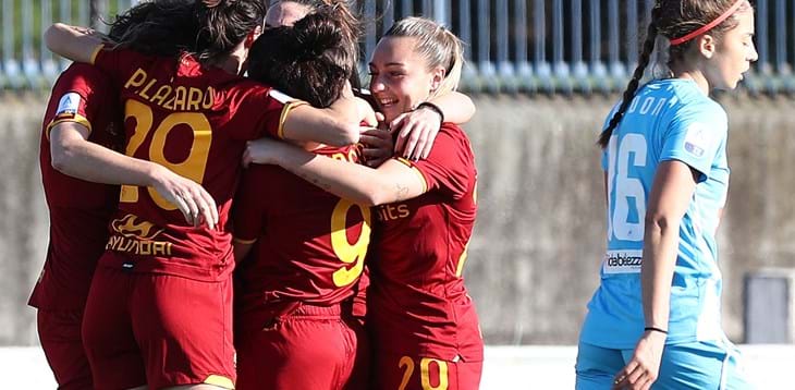 La Roma piega il Napoli di misura, il Milan travolge la Sampdoria 4-0, vince l’Inter
