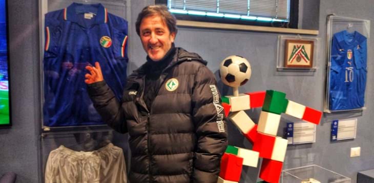 Un protagonista delle Notti Magiche di Italia 90 ha visitato il Museo del Calcio