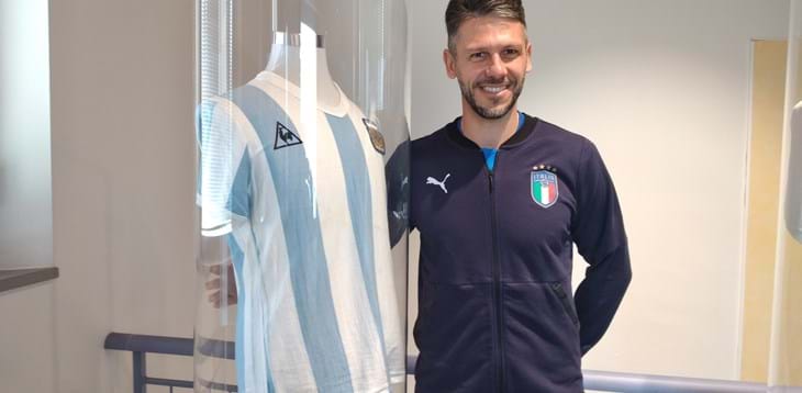 L’ex nazionale argentino Martin Demichelis al Museo del Calcio