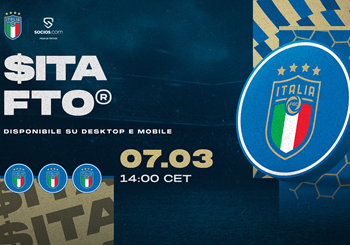 Il Fan Token della Nazionale Italiana ($ITA) sarà lanciato lunedì 7 marzo su Socios.com
