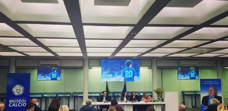 Federica Cappelletti, moglie di Paolo Rossi, al Museo del Calcio