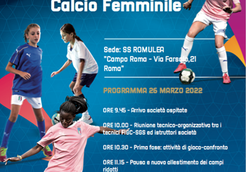 La manifestazione di promozione del calcio femminle fa tappa al centro sportivo Roma