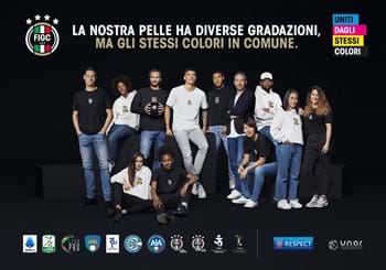 #UNITIDAGLISTESSICOLORI: the FIGC’s anti-discrimination campaign to feature prominently when the Azzurre play this evening
