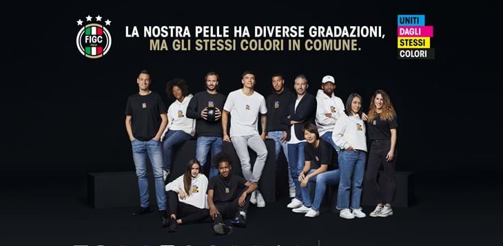 #UNITIDAGLISTESSICOLORI: durante il match delle Azzurre spazio alla campagna antidiscriminazione della FIGC