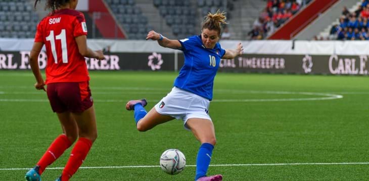Cristiana Girelli was the Player of the Match from Switzerland vs. Italy