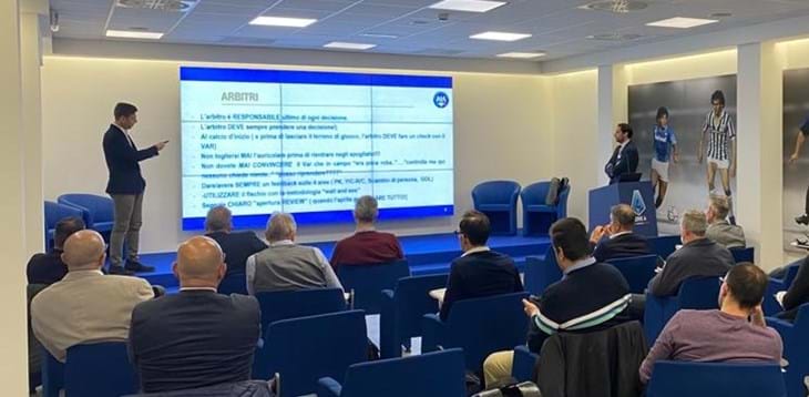 ‘Dirigente addetto agli arbitri’, il corso al centro Var di Lissone. Rocchi: “Figura sempre più importante”