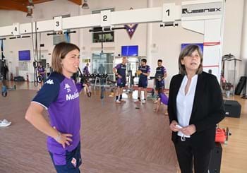 Bertolini al centro sportivo Davide Astori per incontrare le calciatrici della Fiorentina