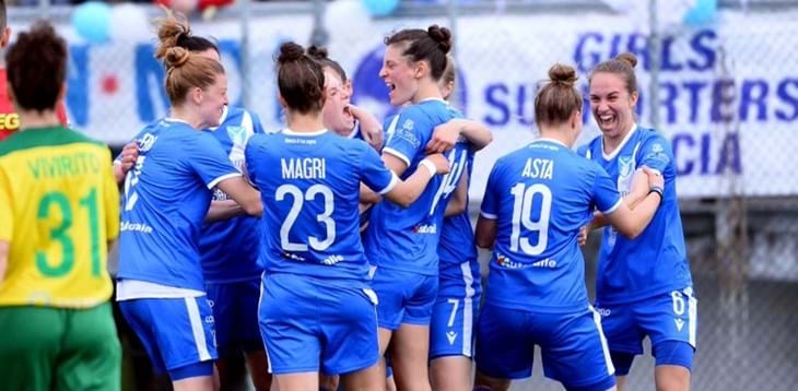 Il Brescia batte il Cortefranca nel derby, poker del Como, successi per Chievo, Torres e Tavagnacco