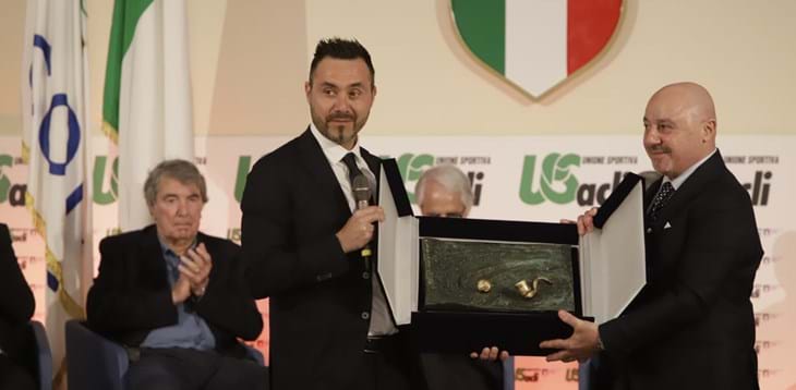 Consegnato a De Zerbi il Premio Bearzot, a Zoff il Premio Speciale alla carriera