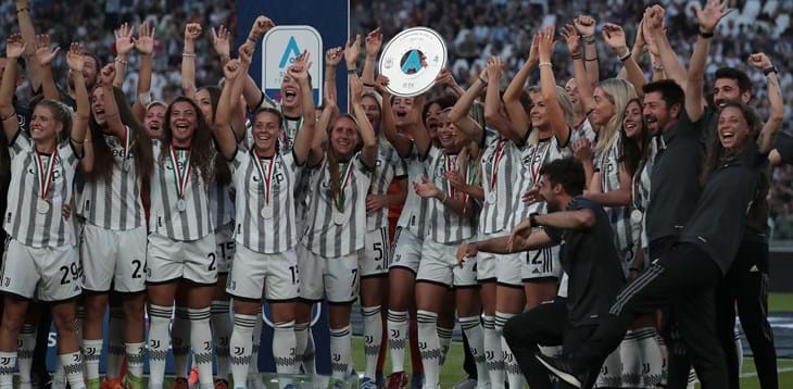 Juventus premiata allo ‘Stadium’ per la vittoria del campionato. Gravina: “Un traguardo storico”