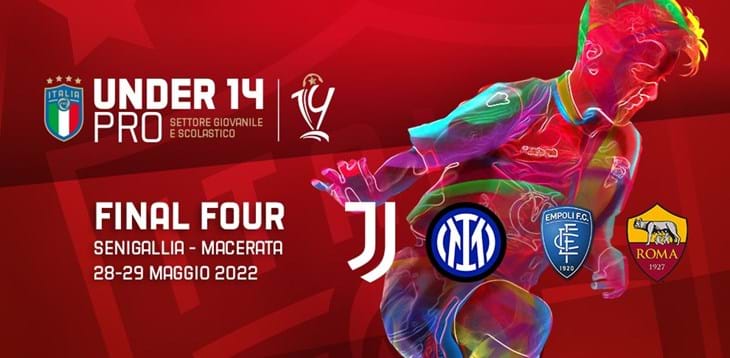 U14 Pro: a Senigallia Juventus, Roma, Inter e Empoli in campo per la Fase Nazionale