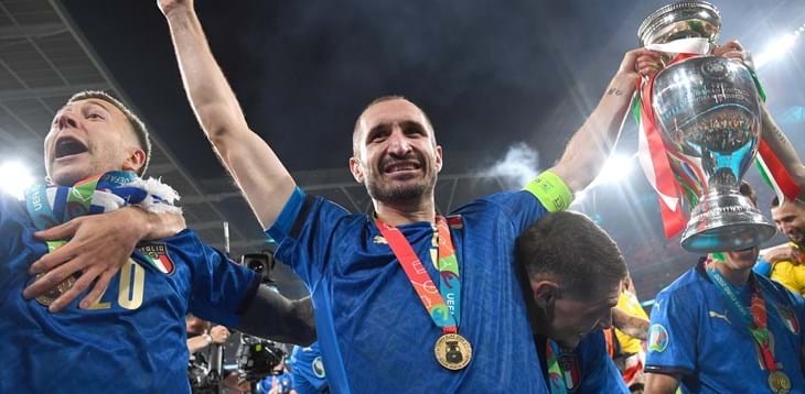 Chiellini saluta la Nazionale: cerimonia a Wembley prima di Italia-Argentina