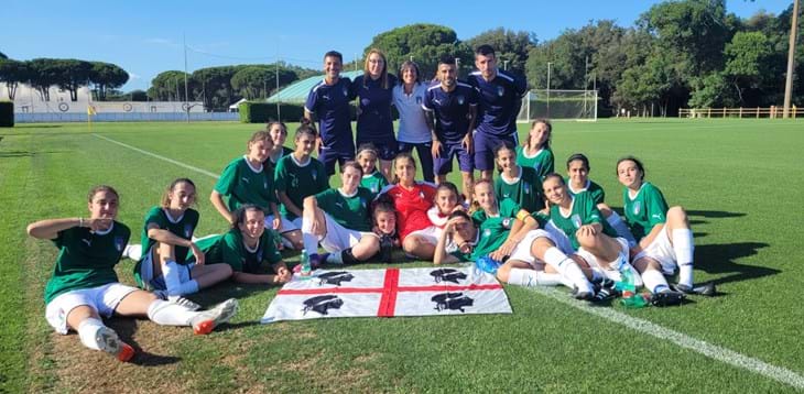 Calcio+15, la Selezione territoriale Sarda Pintadera a Tirrenia