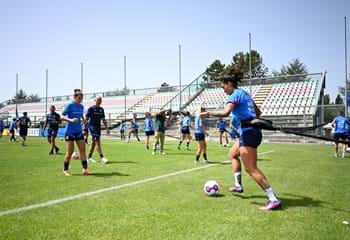 Le Azzurre si allenano a Castel di Sangro