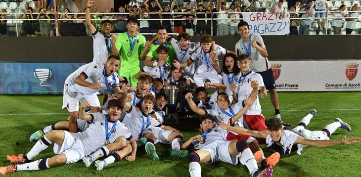 Il Bologna è Campione d’Italia Under 17. Battuta l’Inter per 3-2 nella finale del Del Duca