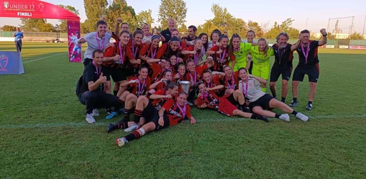 Campionato U17 Femminile: il Milan si aggiudica l’edizione 2022
