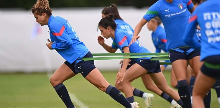 Euro 2022, the finishing touches before the opener with France. Girelli and Di Guglielmo: “We are ready”