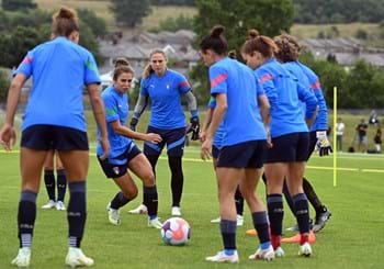 La rifinitura delle Azzurre in vista di Italia-Belgio