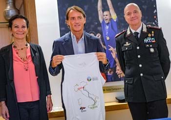 "Facciamo correre i campioni": il Ct Mancini incontra la Fondazione "Città della Speranza" e l'Arma dei Carabinieri