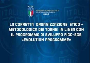 Riunione informativa dal titolo: “La corretta organizzazione etico-metodologica dei tornei in linea con il programma di sviluppo FIGC – SGS “EvolutionProgramme”